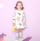 Váy nỉ da cá ngựa unicorn bé gái MM. HA4151