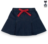 Chân quần váy xếp ly denim bé gái Jelis. HA4735