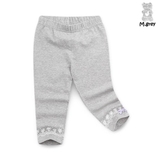 Leg lửng cotton in hoa gấu bé gái Jelis. HA3230