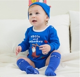 Body cotton tam giác dài tay Monkey, lion bé trai bé gái Miffy. HA0831
