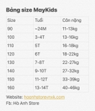 [Organic cotton] Quần lửng cotton giấy May-kids xuất Hàn size 140 (27-31kg)