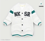 Áo khoác cardigan nỉ da cá dáng dài NKSR bé trai bé gái Jelis. HA2848
