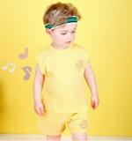 Áo cotton mềm logo voi monpetit bé trai bé gái Moli. HA3225