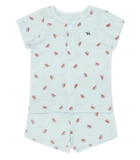 Bộ cotton giấy cộc bé trai bé gái Cún xanh + Mink baby. HA4997