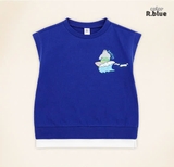 Áo cotton phối gấu Surfing bé trai bé gái Moli. HA3232
