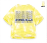 Áo cotton loang Going to the beach bé trai bé gái Jelis. HA4751