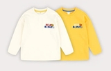 Áo thun mềm logo ngực Hej bonito bé trai bé gái. HA3506