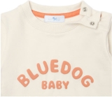 Áo nỉ da cá chữ nổi bé trai bé gái Cún xanh baby. HA3034