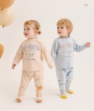 Bộ thun cotton dài tay Adorable bé trai bé gái MB. HA1309