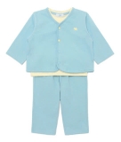 Bộ thun áo cardigan bé trai bé gái Cún xanh baby. HA0187