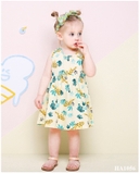 Váy cotton bé gái họa tiết báo vàng Mi-lk Mi-le. HA1056 (2 Màu)