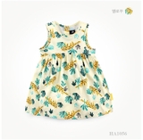 Váy cotton bé gái họa tiết báo vàng Mi-lk Mi-le. HA1056 (2 Màu)