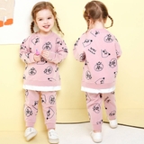 Bộ nỉ da cá họa tiết mèo MM. HA0580 (2 màu)