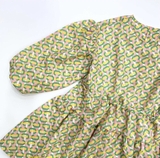 Váy họa tiết kẻ nền hồng Curly. HA1935