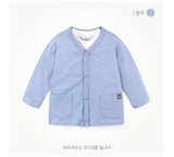 Áo cardigan cotton xước dày dặn bé trai bé gái lưng in bạch tuộc MM. HA1224