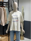 Áo phông nữ chữ Prepare fee... TATE Free size. HA2829