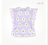 Áo cotton bèo dọc hoa bé gái MM. HA4357
