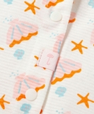 Body cotton bé gái họa tiết sò sao Mmln. HA3037