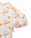 Body cotton bé gái họa tiết sò sao Mmln. HA3037