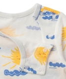 Body cotton tay lỡ bé trai bé gái mặt trời mây thuyền Mmln. HA3025