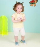 Áo cotton mềm vai bồng Aimable bé gái Moli. HA3237