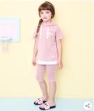 Bộ cotton áo mũ phối gấu bé trai bé gái Andi. HA2292