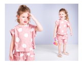 Bộ cotton xước bi to bé trai bé gái Jelis. HA3337