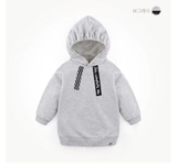 Áo nỉ da cá bé trai bé gái có mũ dây chữ MM. HA3409