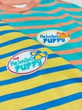 Áo thun bé trai kẻ đáp tay logo ngực cún Puppy Hej. HA3507