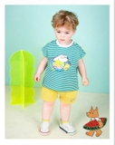 Quần cotton logo dưa hấu bé trai bé gái Moli. HA3561