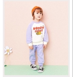 Áo nỉ da cá raglan Honey sweet bé trai bé gái Hej. HA3745