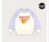 Áo nỉ da cá raglan Honey sweet bé trai bé gái Hej. HA3745