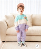 Áo nỉ da cá phối màu pastel bé trai bé gái Hej. HA3751