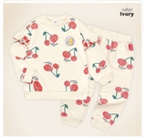 Bộ nỉ da cá Cherry love bé gái Moli. HA3928
