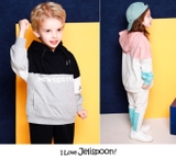 Bộ nỉ da cá hoddies Newkids star bé trai bé gái lớn Jelis. HA2808