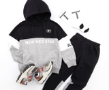 Bộ nỉ da cá hoddies Newkids star bé trai bé gái lớn Jelis. HA2808