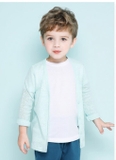 Áo cardigan len mỏng trơn bé trai bé gái Jelis 3 màu. HA2295