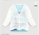 Áo cardigan len mỏng trơn bé trai bé gái Jelis 3 màu. HA2295