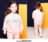 Bộ nỉ da cá bé trai bé gái chứ Planet Jelis. HA2795