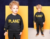 Bộ nỉ da cá bé trai bé gái chứ Planet Jelis. HA2795