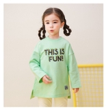 Áo váy nỉ da cá This is fun bé gái Jelis. HA2843