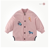 Áo cardigan nỉ da cá thêu chim cún gấu MM. HA4225
