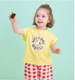 Bộ cotton giấy bé trai bé gái Welcom Moli. HA3088