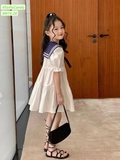 Váy trắng cổ thủy thủ bé gái Sofia. HA4595