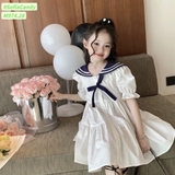Váy trắng cổ thủy thủ bé gái Sofia. HA4595