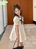 Váy trắng cổ thủy thủ bé gái Sofia. HA4595