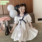 Váy trắng cổ thủy thủ bé gái Sofia. HA4595
