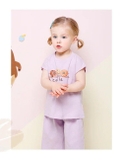 Bộ cotton xước quần sớ Cookie bé trai bé gái MM. HA1143