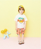 Quần cotton caro họa tiết mũ bé trai Hej. HA5175
