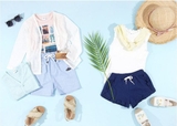 Áo cardigan trơn 3 màu bé trai bé gái Andi. HA2629